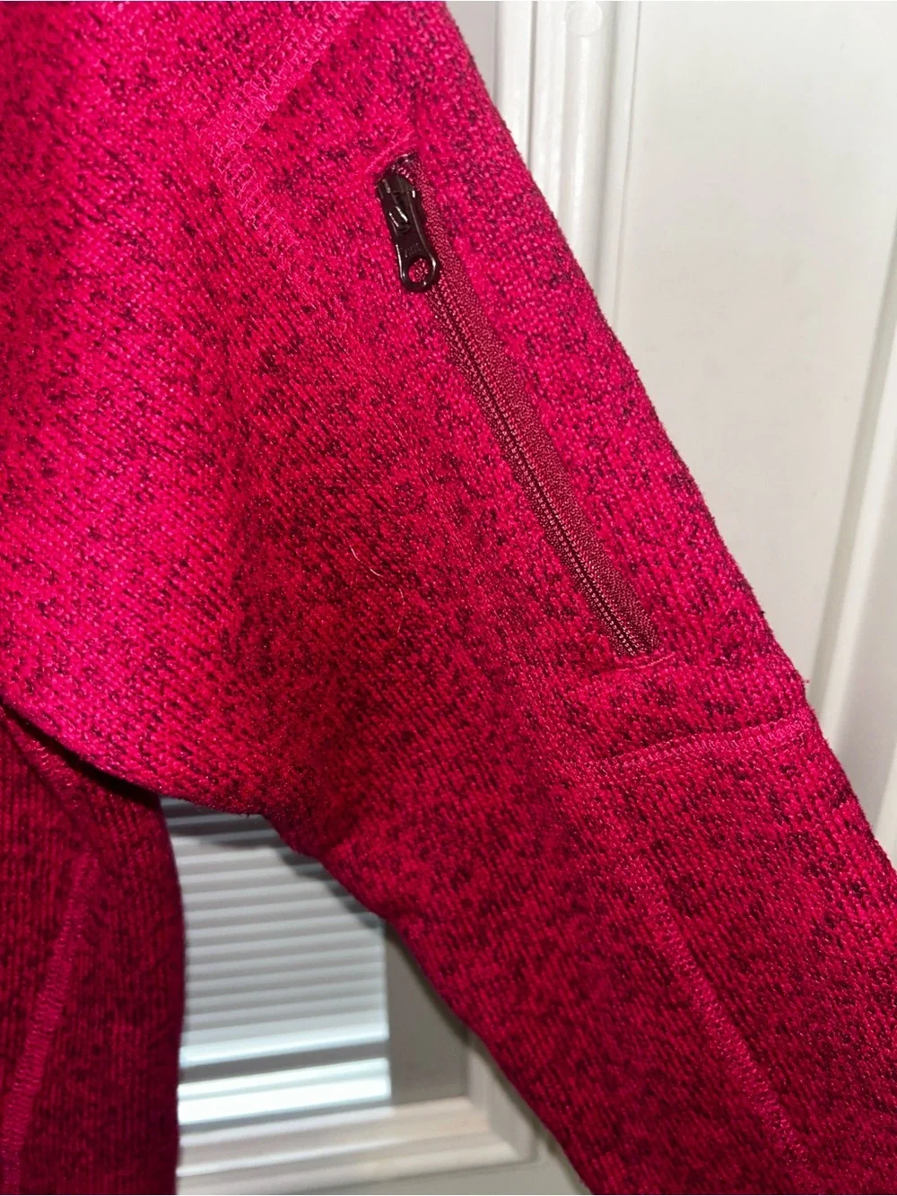 Patagonia youth Raspberry Half-Zip  Sweater